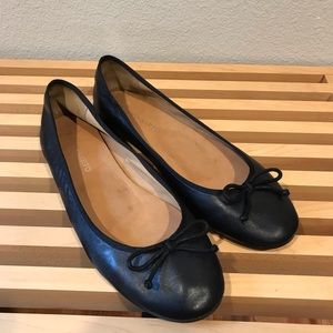 Franco Sarto black leather ballet flats - size 11
